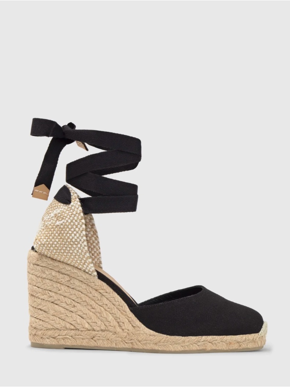 Castañer Carina Wedge Espadrille in Black